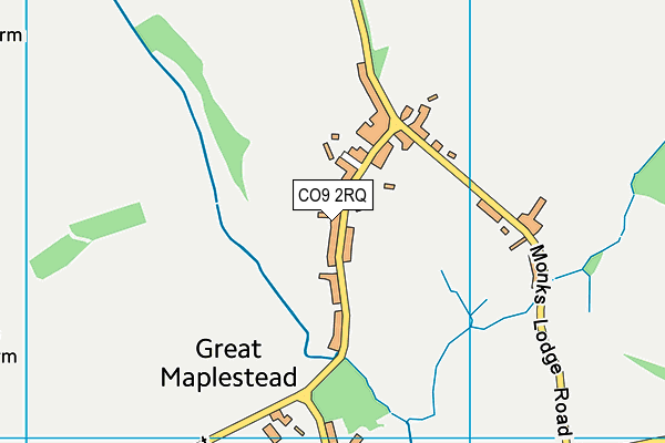 CO9 2RQ map - OS VectorMap District (Ordnance Survey) CO9 2RQ map - OS VectorMap District (Ordnance Survey)