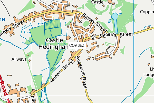 CO9 3EZ map - OS VectorMap District (Ordnance Survey) CO9 3EZ map - OS VectorMap District (Ordnance Survey)