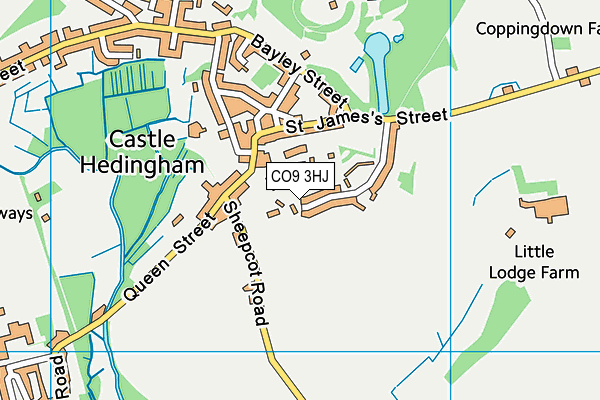 CO9 3HJ map - OS VectorMap District (Ordnance Survey) CO9 3HJ map - OS VectorMap District (Ordnance Survey)