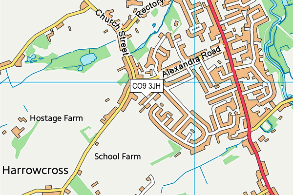 CO9 3JH map - OS VectorMap District (Ordnance Survey) CO9 3JH map - OS VectorMap District (Ordnance Survey)