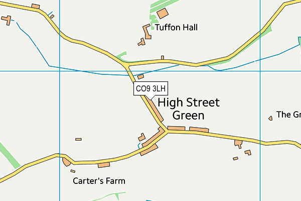 CO9 3LH map - OS VectorMap District (Ordnance Survey)