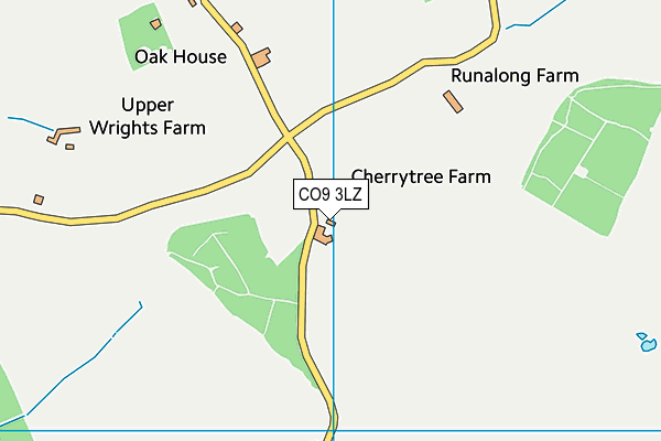 CO9 3LZ map - OS VectorMap District (Ordnance Survey) CO9 3LZ map - OS VectorMap District (Ordnance Survey)