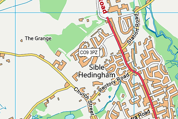 CO9 3PZ map - OS VectorMap District (Ordnance Survey) CO9 3PZ map - OS VectorMap District (Ordnance Survey)