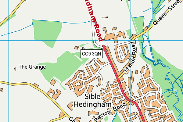 CO9 3QN map - OS VectorMap District (Ordnance Survey)