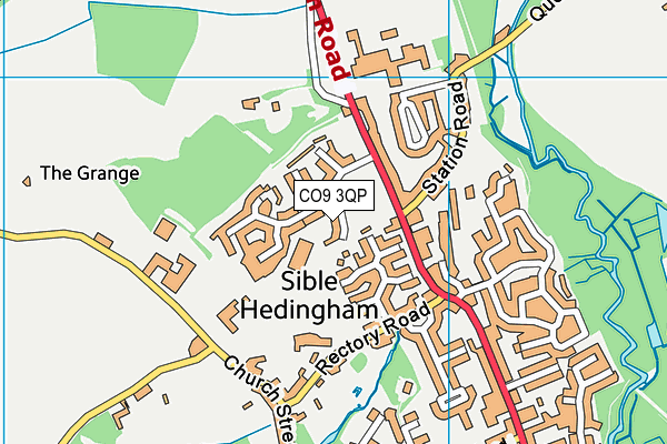 CO9 3QP map - OS VectorMap District (Ordnance Survey)