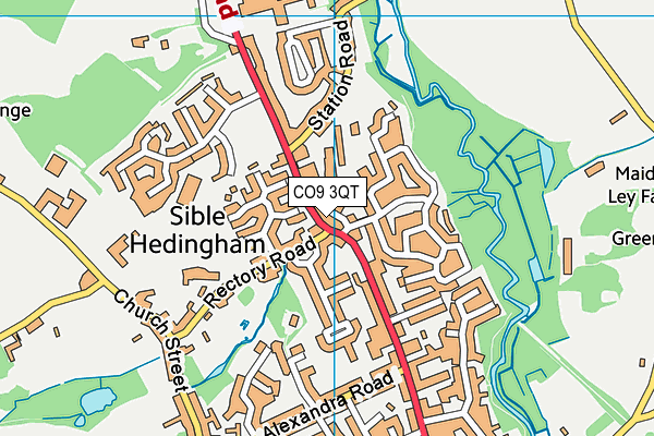 CO9 3QT map - OS VectorMap District (Ordnance Survey) CO9 3QT map - OS VectorMap District (Ordnance Survey)