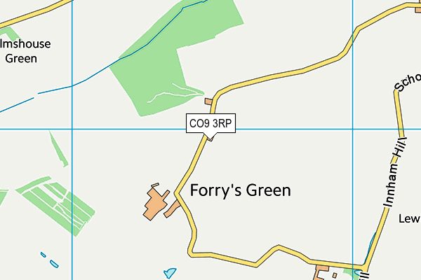 CO9 3RP map - OS VectorMap District (Ordnance Survey) CO9 3RP map - OS VectorMap District (Ordnance Survey)
