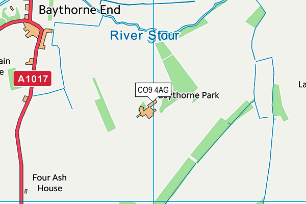 CO9 4AG map - OS VectorMap District (Ordnance Survey) CO9 4AG map - OS VectorMap District (Ordnance Survey)