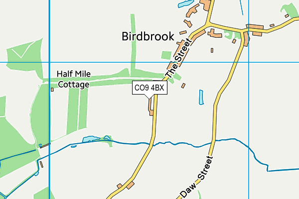 CO9 4BX map - OS VectorMap District (Ordnance Survey) CO9 4BX map - OS VectorMap District (Ordnance Survey)