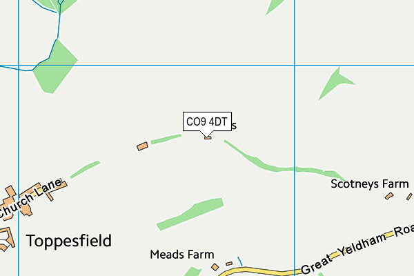 CO9 4DT map - OS VectorMap District (Ordnance Survey) CO9 4DT map - OS VectorMap District (Ordnance Survey)