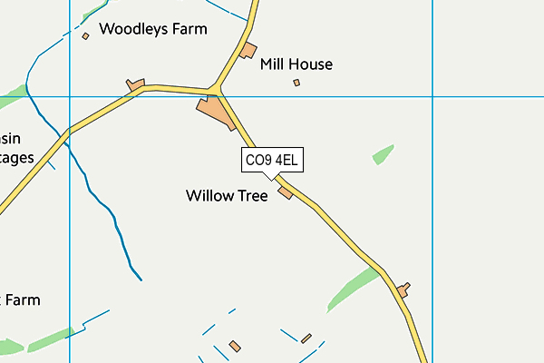 CO9 4EL map - OS VectorMap District (Ordnance Survey)