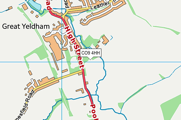 CO9 4HH map - OS VectorMap District (Ordnance Survey)