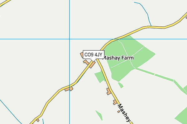 CO9 4JY map - OS VectorMap District (Ordnance Survey) CO9 4JY map - OS VectorMap District (Ordnance Survey)