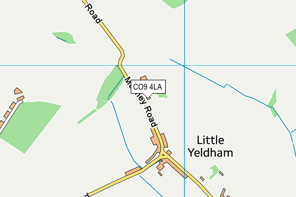CO9 4LA map - OS VectorMap District (Ordnance Survey) CO9 4LA map - OS VectorMap District (Ordnance Survey)