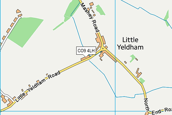 CO9 4LH map - OS VectorMap District (Ordnance Survey)