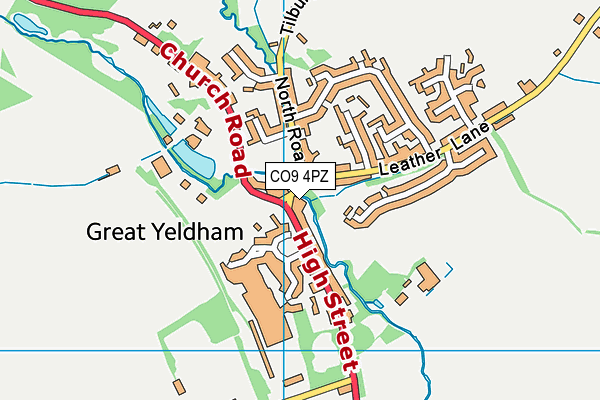 CO9 4PZ map - OS VectorMap District (Ordnance Survey) CO9 4PZ map - OS VectorMap District (Ordnance Survey)