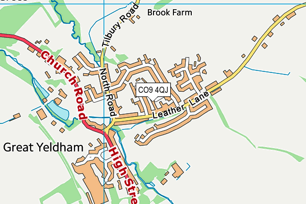 CO9 4QJ map - OS VectorMap District (Ordnance Survey) CO9 4QJ map - OS VectorMap District (Ordnance Survey)