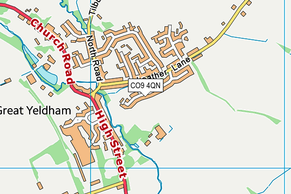 CO9 4QN map - OS VectorMap District (Ordnance Survey)