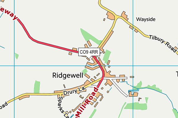 CO9 4RR map - OS VectorMap District (Ordnance Survey)
