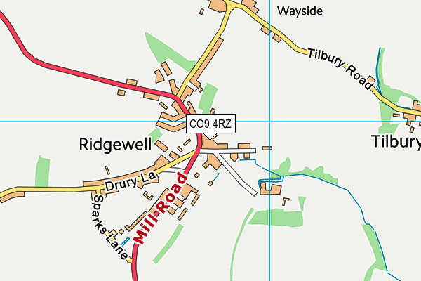 CO9 4RZ map - OS VectorMap District (Ordnance Survey) CO9 4RZ map - OS VectorMap District (Ordnance Survey)