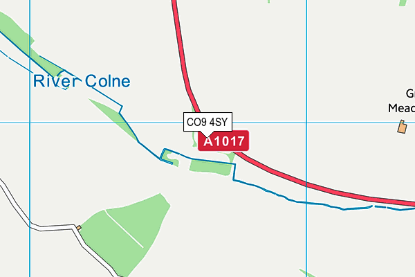 CO9 4SY map - OS VectorMap District (Ordnance Survey)