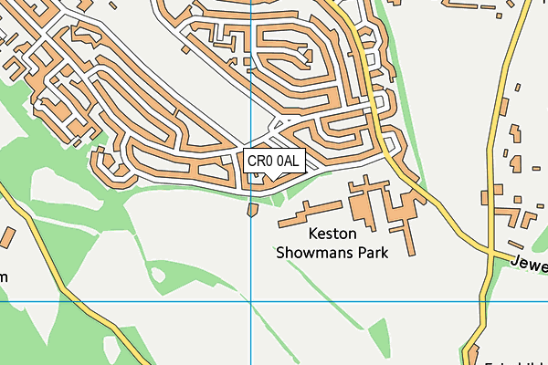 CR0 0AL map - OS VectorMap District (Ordnance Survey) CR0 0AL map - OS VectorMap District (Ordnance Survey)