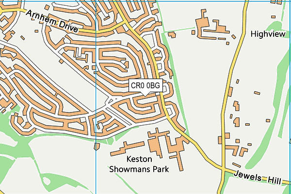 CR0 0BG map - OS VectorMap District (Ordnance Survey) CR0 0BG map - OS VectorMap District (Ordnance Survey)
