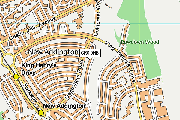 CR0 0HB map - OS VectorMap District (Ordnance Survey) CR0 0HB map - OS VectorMap District (Ordnance Survey)