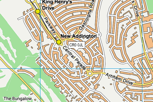 CR0 0JL map - OS VectorMap District (Ordnance Survey) CR0 0JL map - OS VectorMap District (Ordnance Survey)