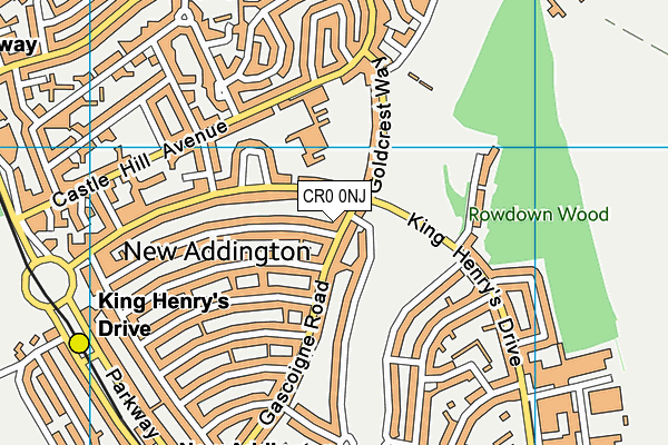 CR0 0NJ map - OS VectorMap District (Ordnance Survey) CR0 0NJ map - OS VectorMap District (Ordnance Survey)