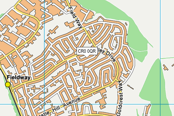 CR0 0QR map - OS VectorMap District (Ordnance Survey) CR0 0QR map - OS VectorMap District (Ordnance Survey)