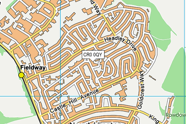 CR0 0QY map - OS VectorMap District (Ordnance Survey) CR0 0QY map - OS VectorMap District (Ordnance Survey)