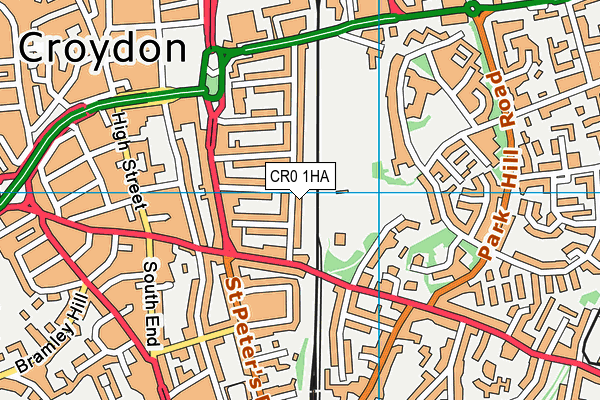 CR0 1HA map - OS VectorMap District (Ordnance Survey) CR0 1HA map - OS VectorMap District (Ordnance Survey)