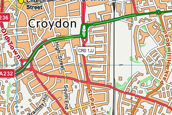CR0 1JJ map - OS VectorMap District (Ordnance Survey) CR0 1JJ map - OS VectorMap District (Ordnance Survey)