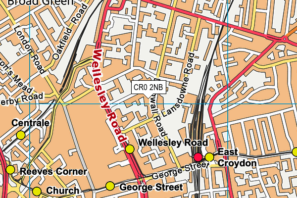 CR0 2NB map - OS VectorMap District (Ordnance Survey) CR0 2NB map - OS VectorMap District (Ordnance Survey)
