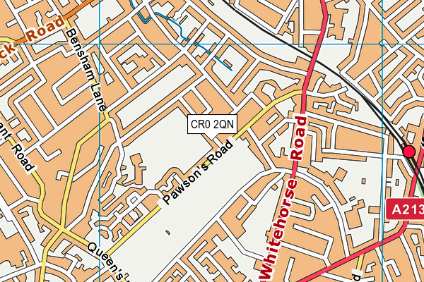 CR0 2QN map - OS VectorMap District (Ordnance Survey) CR0 2QN map - OS VectorMap District (Ordnance Survey)