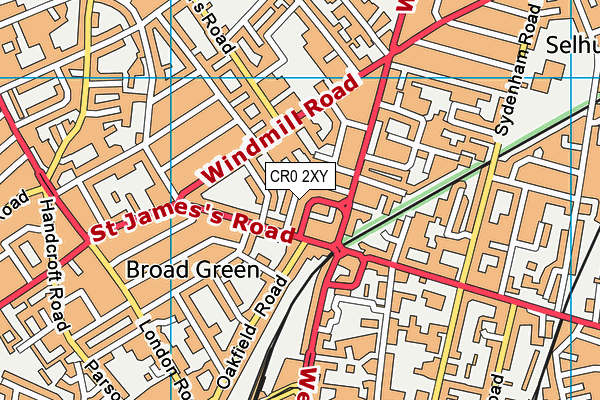 CR0 2XY map - OS VectorMap District (Ordnance Survey) CR0 2XY map - OS VectorMap District (Ordnance Survey)
