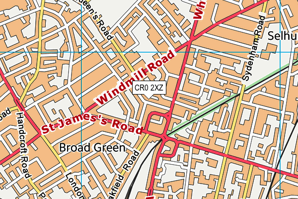 CR0 2XZ map - OS VectorMap District (Ordnance Survey) CR0 2XZ map - OS VectorMap District (Ordnance Survey)