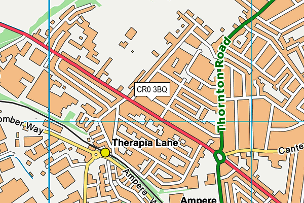 CR0 3BQ map - OS VectorMap District (Ordnance Survey) CR0 3BQ map - OS VectorMap District (Ordnance Survey)