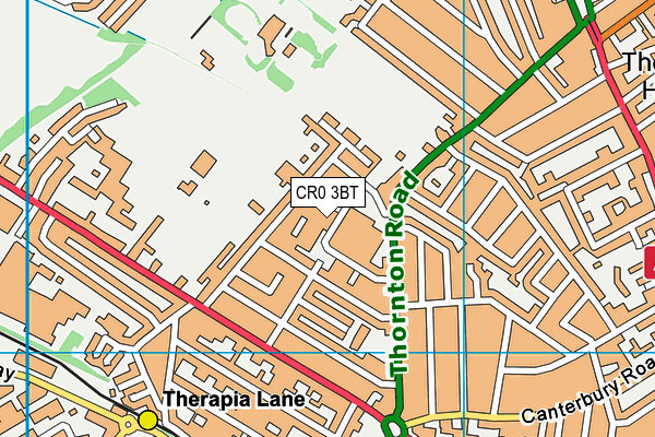 CR0 3BT map - OS VectorMap District (Ordnance Survey) CR0 3BT map - OS VectorMap District (Ordnance Survey)