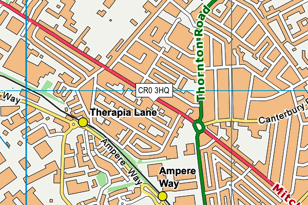 CR0 3HQ map - OS VectorMap District (Ordnance Survey) CR0 3HQ map - OS VectorMap District (Ordnance Survey)