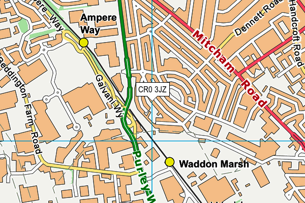 CR0 3JZ map - OS VectorMap District (Ordnance Survey) CR0 3JZ map - OS VectorMap District (Ordnance Survey)