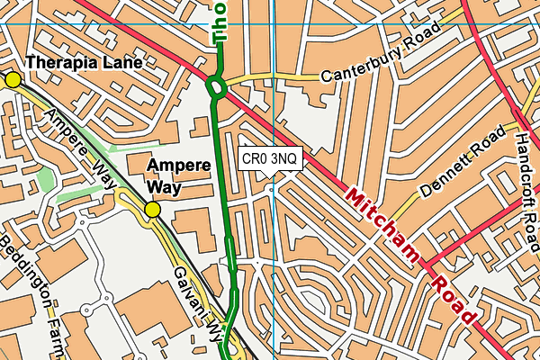 CR0 3NQ map - OS VectorMap District (Ordnance Survey)
