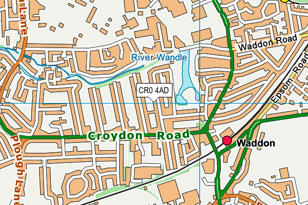 CR0 4AD map - OS VectorMap District (Ordnance Survey) CR0 4AD map - OS VectorMap District (Ordnance Survey)