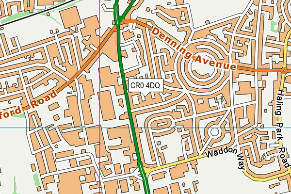 CR0 4DQ map - OS VectorMap District (Ordnance Survey) CR0 4DQ map - OS VectorMap District (Ordnance Survey)