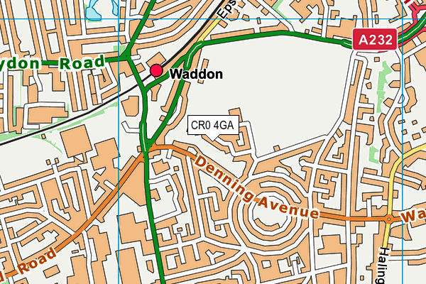 CR0 4GA map - OS VectorMap District (Ordnance Survey) CR0 4GA map - OS VectorMap District (Ordnance Survey)