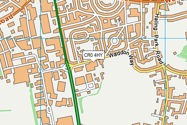 CR0 4HY map - OS VectorMap District (Ordnance Survey) CR0 4HY map - OS VectorMap District (Ordnance Survey)
