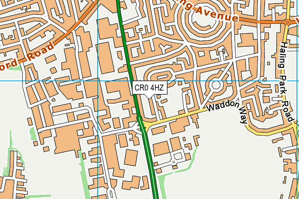 CR0 4HZ map - OS VectorMap District (Ordnance Survey) CR0 4HZ map - OS VectorMap District (Ordnance Survey)