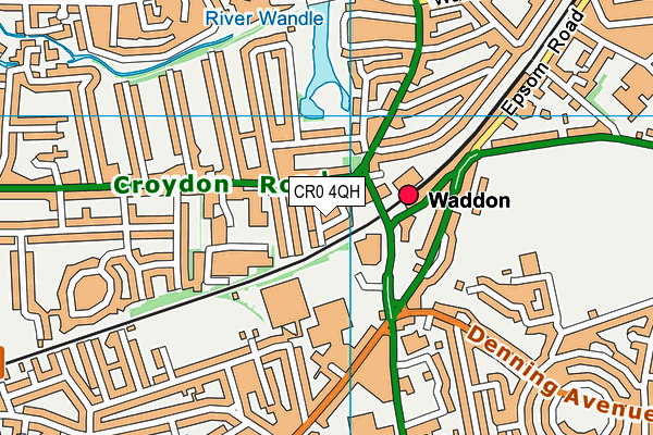 CR0 4QH map - OS VectorMap District (Ordnance Survey) CR0 4QH map - OS VectorMap District (Ordnance Survey)
