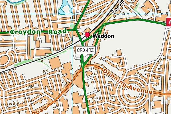 CR0 4RZ map - OS VectorMap District (Ordnance Survey) CR0 4RZ map - OS VectorMap District (Ordnance Survey)